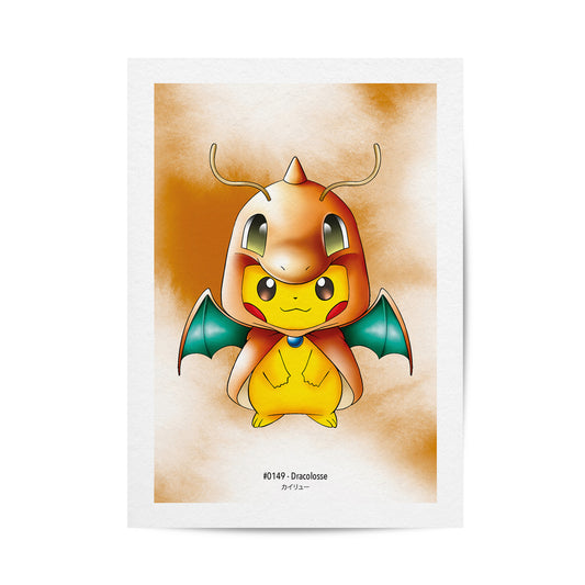 Pikachu poncho Dracolosse