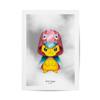 Pikachu poncho Porygon